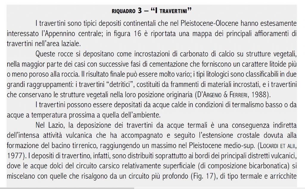 Litogenesi Bassa Valle del Tevere - Sedimentazione